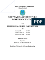 Software Architecture Design Document: Professional Health Care Network