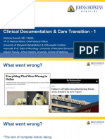 Clinical Documentation & Care Transition - 1
