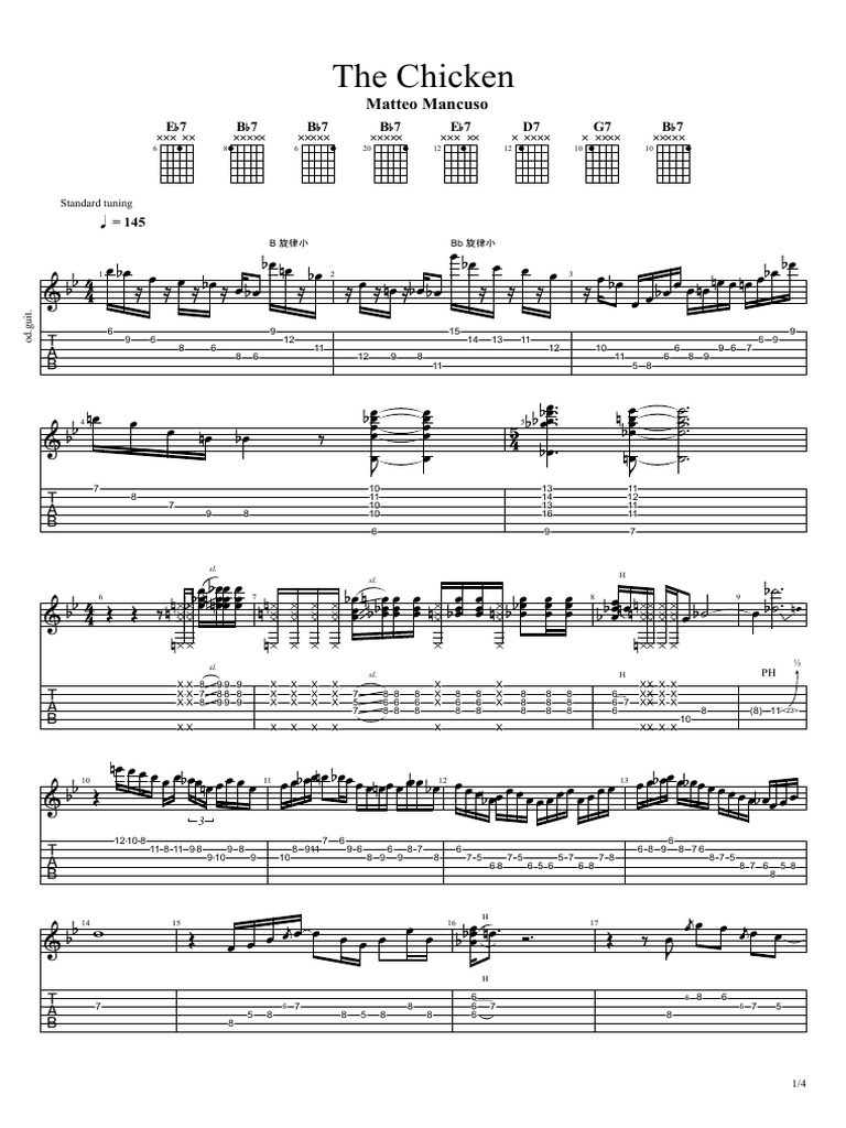 The Chicken by Matteo Mancuso Tabs | PDF