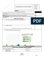 Evaluacion de Capacitacion Cuidado Ambiental