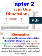 Chapter 2-1 Motion in One Dimension