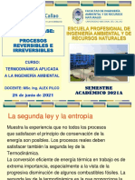 Procesos reversibles e irreversibles en termodinámica aplicada