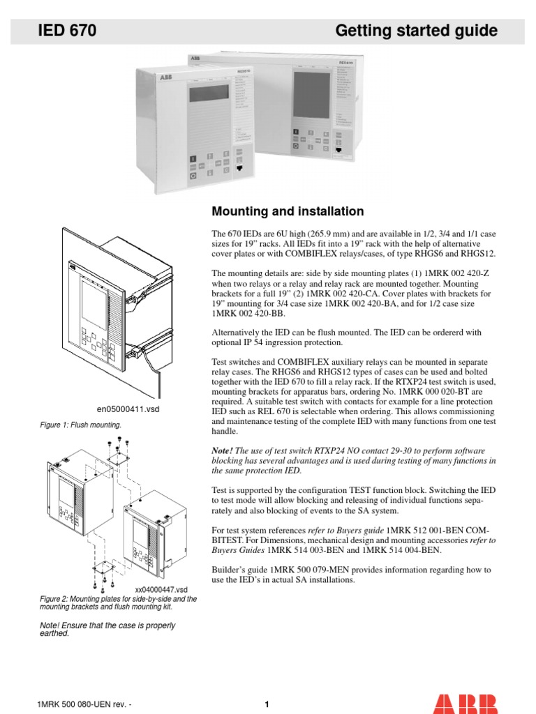 IED 670 Installation and Setup Guide | PDF | Science & Mathematics ...