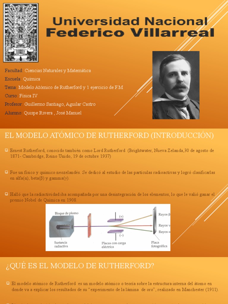 Modelo Atomico de Rutherford | PDF
