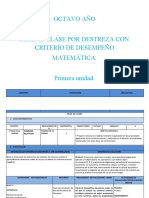 Plan de Clase Octavo Matemática 2017.
