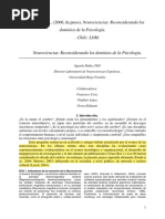 Neurociencias: Reconsiderando Los Dominios de La Psicología.