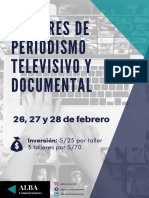 Talleres de Periodismo Televisivo y Documental - Febrero 2021