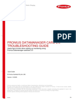 Fronius Datamanager Card 2.0 Troubleshooting Guide