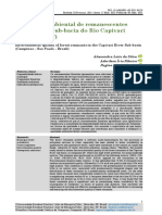 Qualidade Ambiental de Remanescentes Florestais Na Sub-Bacia Do Rio Capivari (CampinasSP)