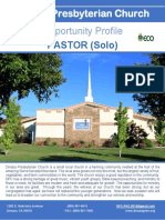 Opportunity Profile: PASTOR (Solo)