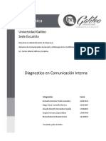 Plan de Trabajo para Diagnostico en Comunicacion Interna