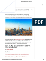 Top Executive Search Firms in Dubai - UAE