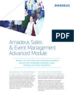 Amadeus Sales & Event Management Advanced Module