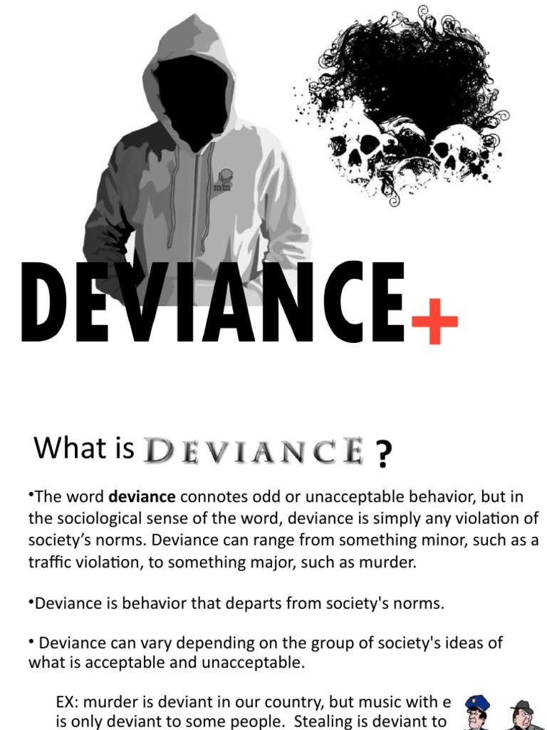 DEVIANCE PDF Deviance (Sociology) Psychological Concepts