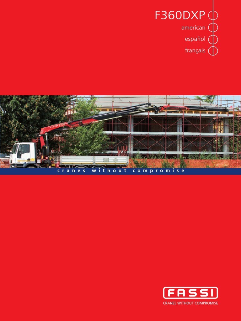 Grues Fassi F360XP : Performance et Sécurité | PDF | Grue (Machine ...