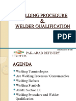 Welding Procedure & Welder Qualification
