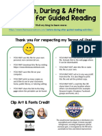 Before, During & After Activities For Guided Reading: Thank You For Respecting My Terms of Use!