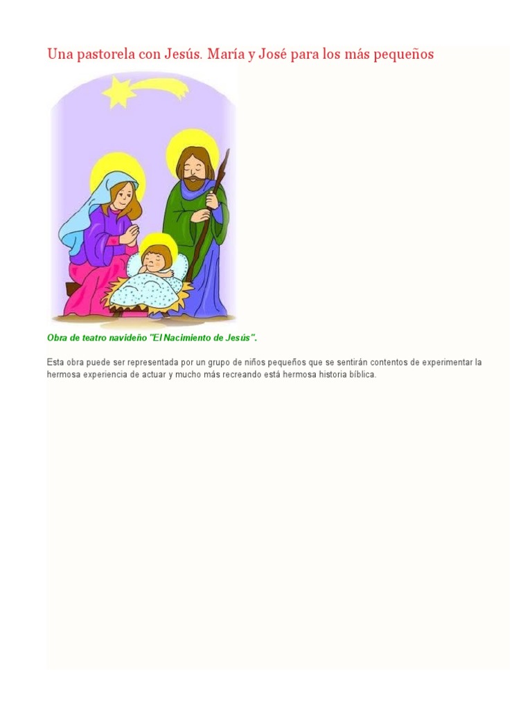 Una Pastorela Con Jesús | PDF | María, madre de Jesús | Villancicos