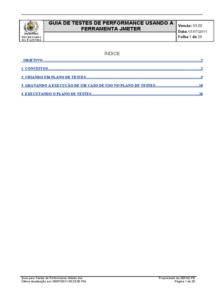 Guia para Testes de Performance JMeter | PDF | Testes de Software ...