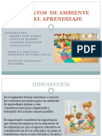 Contextos de Ambiente para El Aprendizaje