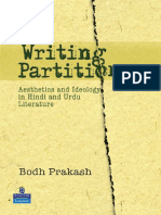 Bodh Prakash - Writing Partition - Aesthetics and Ideology in Hindi and Urdu Literature-Pearson (2008)