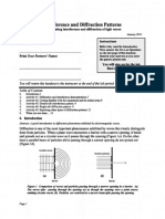 Interference and Diffraction Patterns