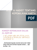 Ayat & Hadist Tentang Kepemilikan Harta