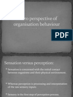 Micro Perspective of Organisation Behaviour