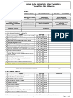 Formulario Hoja de Ruta de Servicios Integral