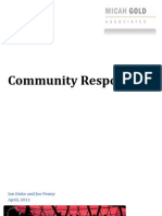 Community Responses: Ian Duke and Joe Penny April, 2011