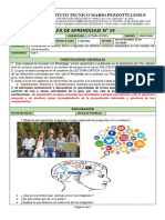 Instituto Técnico Mario Pezzotti: Guía de aprendizaje sobre efectos de redes sociales en cerebro