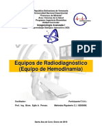 Equipos de Radiodiagnóstico (Equipo de Hemodinamia