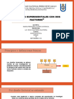 Diseños Experimentales Con Dos Factores: Universidad Nacional Pedro Ruiz Gallo
