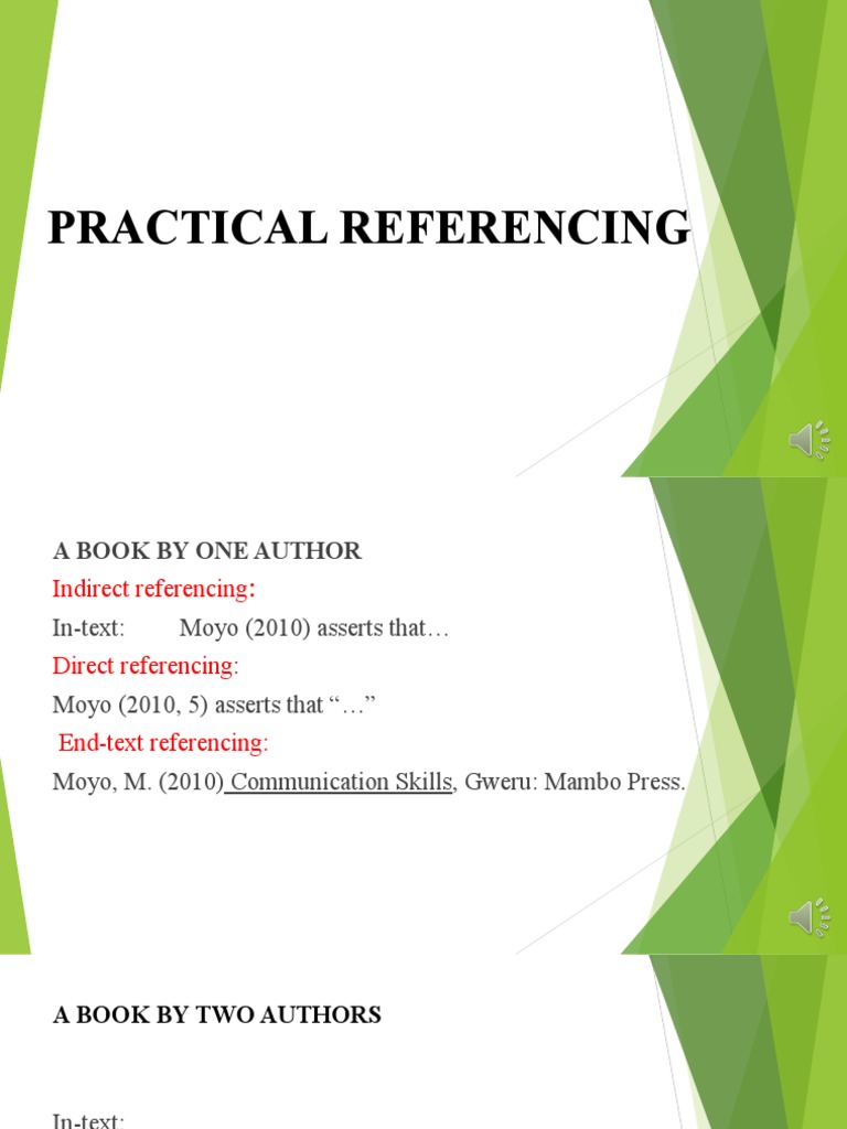 Practical Referencing Guide | PDF | Public Sphere | Communication