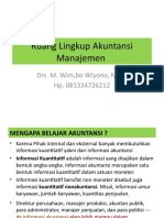 Materi I Ruang Lingkup Akuntansi Manajemen