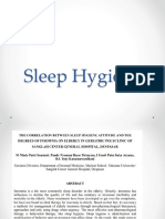 Sleep Hygiene