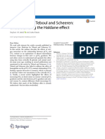 Comments On Teboul and Scheeren: Understanding The Haldane Effect