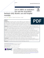 Fluid Management in ARDS: An Evaluation of Current Practice and The Association Between Early Diuretic Use and Hospital Mortality