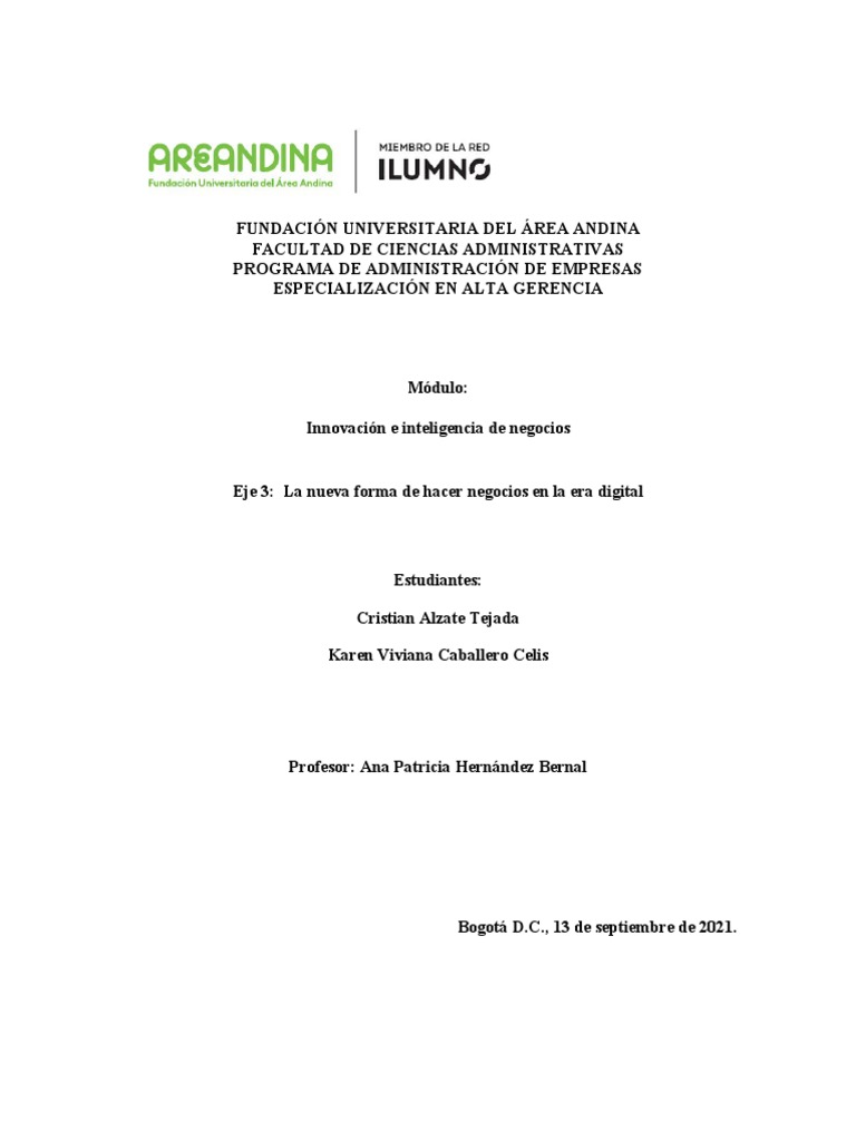 La Nueva Forma de Hacer Negocios en La Era Digital | PDF | Modelo de ...