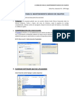 MANTENIMIENTO básico DE EQUIPOs