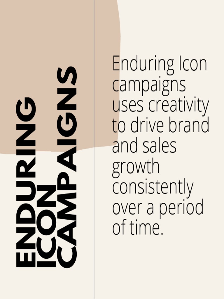 Enduring Icon Campaign | PDF | Social Science