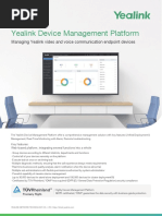 Yealink Device Management Platform Flyer