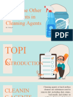 Use of The Other Ingredients in Cleaning Agents: By: Group 9