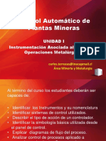 Control automático de plantas mineras: instrumentación asociada