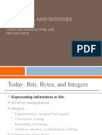 Bits, Bytes, and Integers: Computer Architecture and Organization