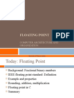 Floating Point: Computer Architecture and Organization