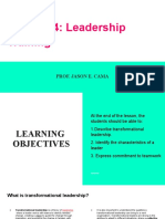 Chapter 4: Leadership Training: Prof. Jason E. Cama