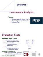 Systems I: Performance Analysis