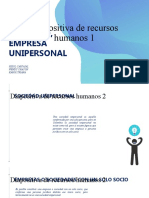 Sociedad unipersonal y sus características