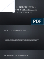 Tema 1.2 Introduccion, Definicion y Propiedades de La Geometria (Cristian Gonzalez Hernandez) 2°A